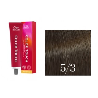 Фарба для волосся Wella Color Touch Demi-Permanent Cream Hair Color 5/3 Світло-коричневий золотистий 60 мл
