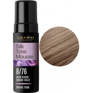 Тонуюча пінка DeMira Professional SilkTone Mousse 8/76 Русявий Коричнево-Фіолетовий 120 мл
