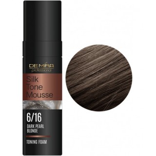 Тонуюча пінка DeMira Professional SilkTone Mousse 6/16 Темний перлинний блонд 120 мл