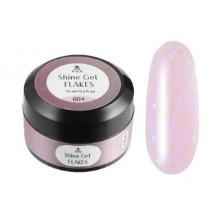 Гель для укріплення натуральних нігтів F.O.X Shine Gel Flakes 004 15 мл