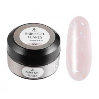Гель для зміцнення натуральних нігтів F.O.X Shine Gel Flakes 003 15 мл