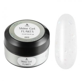 Гель для зміцнення натуральних нігтів F.O.X Shine Gel Flakes 005 15 мл