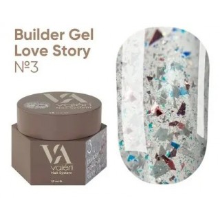 Гель для нігтів з блискітками Valeri Builder Gel Love Story №03 15 мл