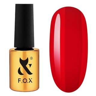 Гель-лак F.O.X Lipstick Collection Sexy Red 003 насичений червоний 7 мл