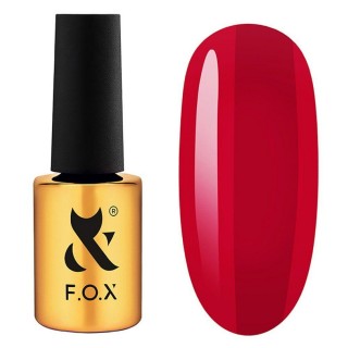 Гель-лак F.O.X Lipstick Collection Fiery Ruby 006 рубіново-червоний 7 мл