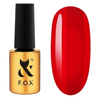 Гель-лак F.O.X Lipstick Collection Fire Lips 002 яскраво-червоний 7 мл