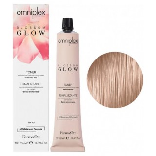 Безаміачна крем-фарба для волосся Farmavita Omniplex Blossom Glow 9.22 Дуже світлий блондин рожевий ірис 100 мл