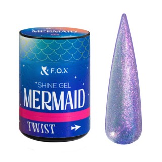 Гель для зміцнення натуральних нігтів F.O.X Shine Gel Mermaid 005 фіолетово-рожевий 20 мл