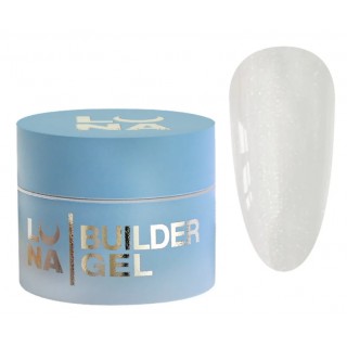 Гель для нарощування Luna Shimmer Gel 05 молочний з шимером 15 мл