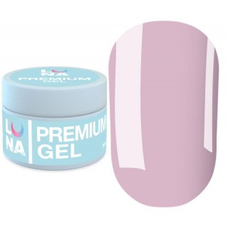Гель для нарощування Luna Premium Gel 08 рожево-ліловий 15 мл