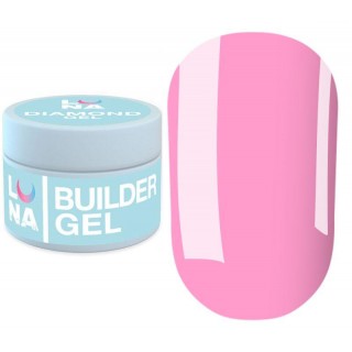 Гель для нарощування Luna Premium Gel 15 рожева троянда 30 мл