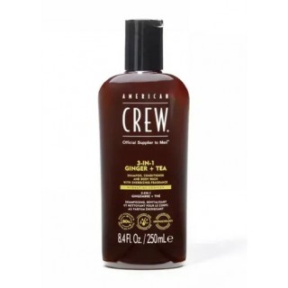 Шампунь 3 в 1 з імбиром та чаєм American Crew Energizing Ginger Tea 250 мл