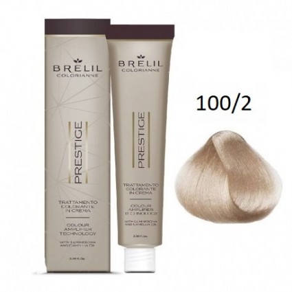 Фарба для волосся Brelil Colorianne Prestige 100/2 просвітлювач перлинна платина 100 мл