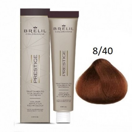 Фарба для волосся Brelil Colorianne Prestige 8/40 мідний світлий блонд 100 мл Фарба для волосся Brelil Colorianne Prestige 8/40 мідний світлий блонд 100 мл