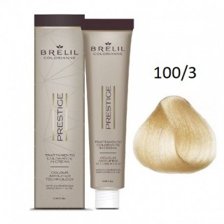 Фарба для волосся Brelil Colorianne Prestige 100/3 освітлювач золотиста платина 100 мл