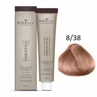 Фарба для волосся Brelil Colorianne Prestige 8/38 світлий шоколадний блонд 100 мл