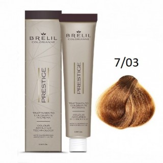 Фарба для волосся Brelil Colorianne Prestige 7/03 натуральний теплий блондин 100 мл