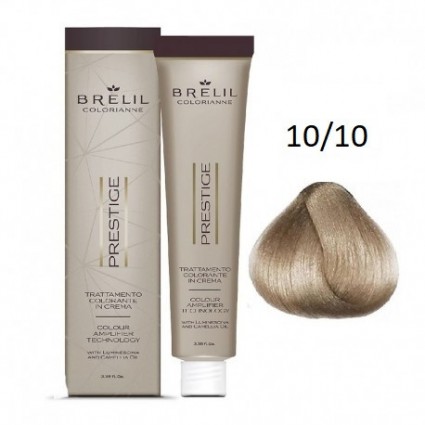 Фарба для волосся Brelil Colorianne Prestige 10/10 ультрасвітлий попелястий блонд 100 мл