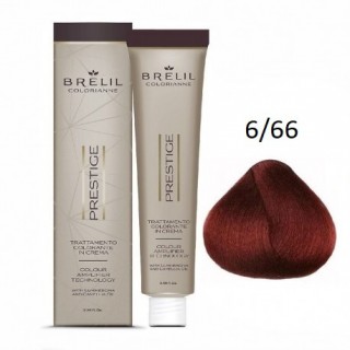 Фарба для волосся Brelil Colorianne Prestige 6/66 темний інтенсивно-червоний блонд 100 мл