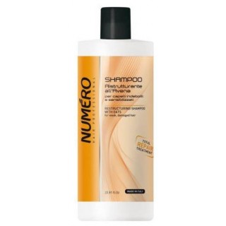 Шампунь для відновлення волосся з екстрактом вівса Brelil Numero Restructuring Shampoo with Oats 1000 мл