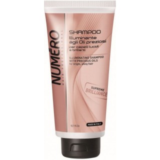 Шампунь для надання блиску волосся з цінними оліями Brelil Professional Numero Brilliance Shampoo 300 мл