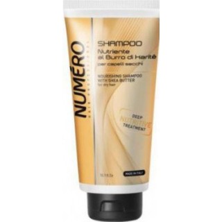 Шампунь для волосся поживний з олією карите та авокадо Brelil Numero Nourishing Shampoo With Shea 300 мл