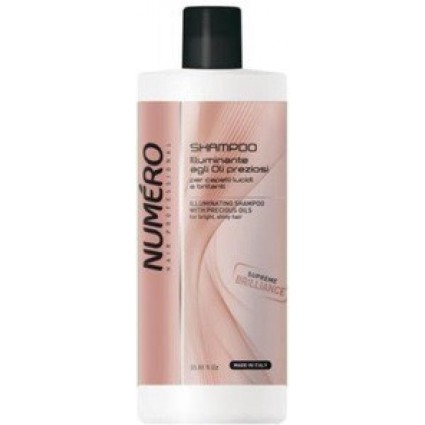 Шампунь для надання блиску волосся з цінними оліями Brelil Professional Numero Brilliance Shampoo 1000 мл