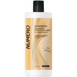 Шампунь для волосся поживний з олією карите та авокадо Brelil Numero Nourishing Shampoo With Shea 1000 мл