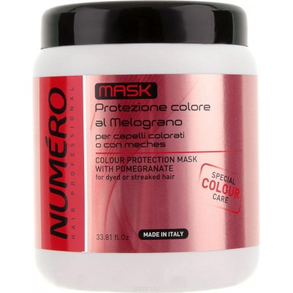 Маска для захисту кольору волосся з екстрактом граната Brelil Professional Numero Colour Protection Mask 1000 мл