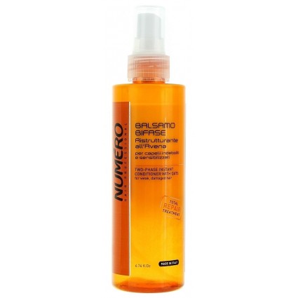 Бальзам двофазний для волосся з екстрактом вівса Brelil Numero Instant Two-phase Oatmeal Hair Conditioner 200 мл