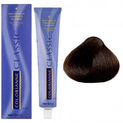 Стійка крем-фарба для волосся Brelil Colorianne 5.03 натуральний шовковий русявий 100 мл Стійка крем-фарба для волосся Brelil Colorianne 5.03 натуральний шовковий русявий 100 мл