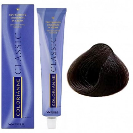 Стійка крем-фарба для волосся Brelil Colorianne 5.01 натуральний попелястий русявий 100 мл