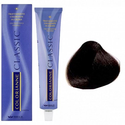 Стійка крем-фарба для волосся Brelil Colorianne 4.23 ямайський каштановий 100 мл