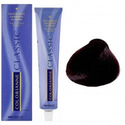 Стійка крем-фарба для волосся Brelil Colorianne 4.62 райдужний червоно-каштановий 100 мл