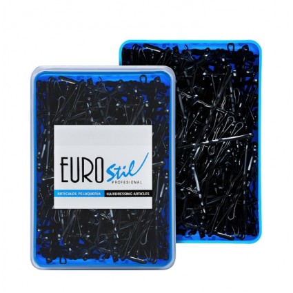 Невидимки Eurostil чорні 50 мм 300 шт
