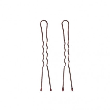 Шпильки Eurostil коричневі хвилясті 5 см 200 г