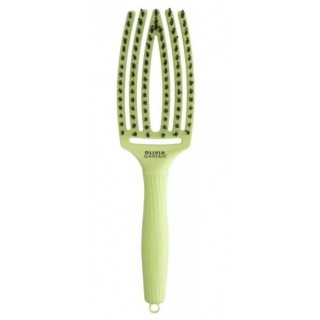 Щітка для укладання Olivia Garden Finger Brush Care Iconic Boar&Nylon Green Pistachio