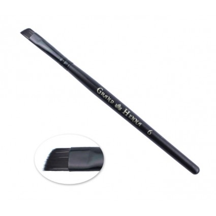 Кисть Grand Henna №6 скошена нейлонова 6мм Кисть Grand Henna №6 скошена нейлонова 6мм