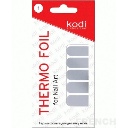 Термофольга для дизайну Kodi (срібло)