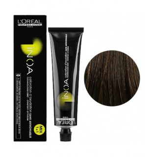 Фарба без аміаку L'Oreal Inoa 4.35 шатен золотисте червоне дерево 60 мл