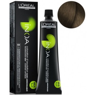 Фарба без аміаку L'Oreal Inoa 7.18 блондин попелястий шоколадний 60 мл