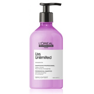 Шампунь із кератином для сухого та неслухняного волосся L'Oreal Serie Expert Liss Unlimited Prokeratin 500 мл
