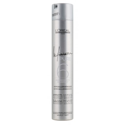 Лак для волосся сильної фіксації L'oreal Professionnel Infinium Pure Hairspray 500 мл