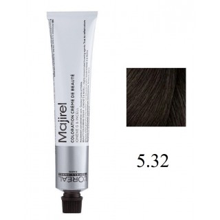 Крем-фарба для волосся L'Oreal Professionnel Majirel 5.32 Світлий шатен золотисто-перламутровий 50 мл