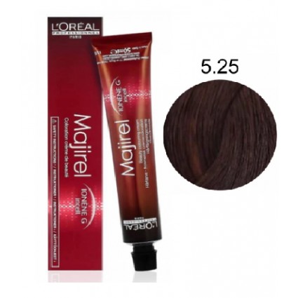 Крем-фарба для волосся L'Oreal Professionnel Majirel 5.25 Світле червоне дерево, що переливається, шатен 50 мл Крем-фарба для волосся L'Oreal Professionnel Majirel 5.25 Світле червоне дерево, що переливається, шатен 50 мл