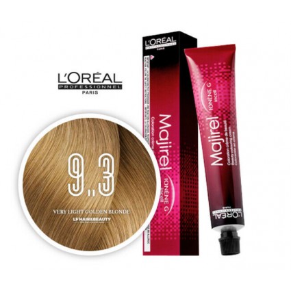 Крем-фарба для волосся L'Oreal Professionnel Majirel 9.3 Дуже світлий блондин золотистий 50 мл Крем-фарба для волосся L'Oreal Professionnel Majirel 9.3 Дуже світлий блондин золотистий 50 мл