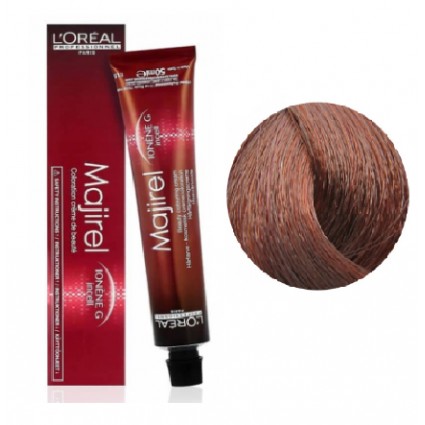 Крем-фарба для волосся L'Oreal Professionnel Majirel 6.42 Темний блондин мідно-перламутровий 50 мл Крем-фарба для волосся L'Oreal Professionnel Majirel 6.42 Темний блондин мідно-перламутровий 50 мл