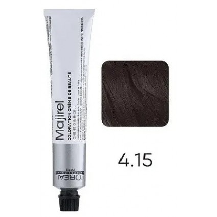 Крем-фарба для волосся L'Oreal Professionnel Majirel 4.15 Шатен попелясте червоне дерево 50 мл
