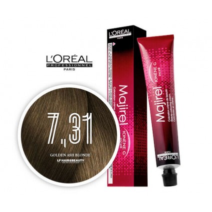 Крем-фарба для волосся L'Oreal Professionnel Majirel 7.31 Блондин золотисто-попелястий 50 мл Крем-фарба для волосся L'Oreal Professionnel Majirel 7.31 Блондин золотисто-попелястий 50 мл