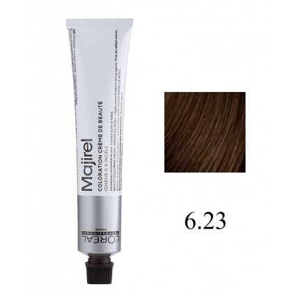 Крем-фарба для волосся L'Oreal Professionnel Majirel 6.23 Темний блондин ірисово-золотистий 50 мл Крем-фарба для волосся L'Oreal Professionnel Majirel 6.23 Темний блондин ірисово-золотистий 50 мл